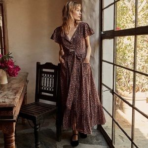 NWT Doen Marfa Dress Blue Laurel Canyon Rose